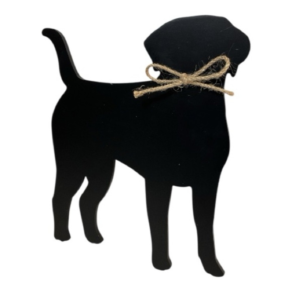 Black Dog Silhouette Wall Art Rustic Dog Lover Decor